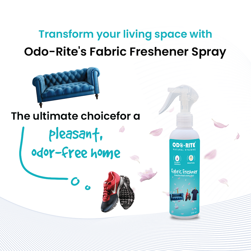 Odo-Rite Fabric Freshener - 200ML | Instant Refresh | Effortlessly eliminates Od