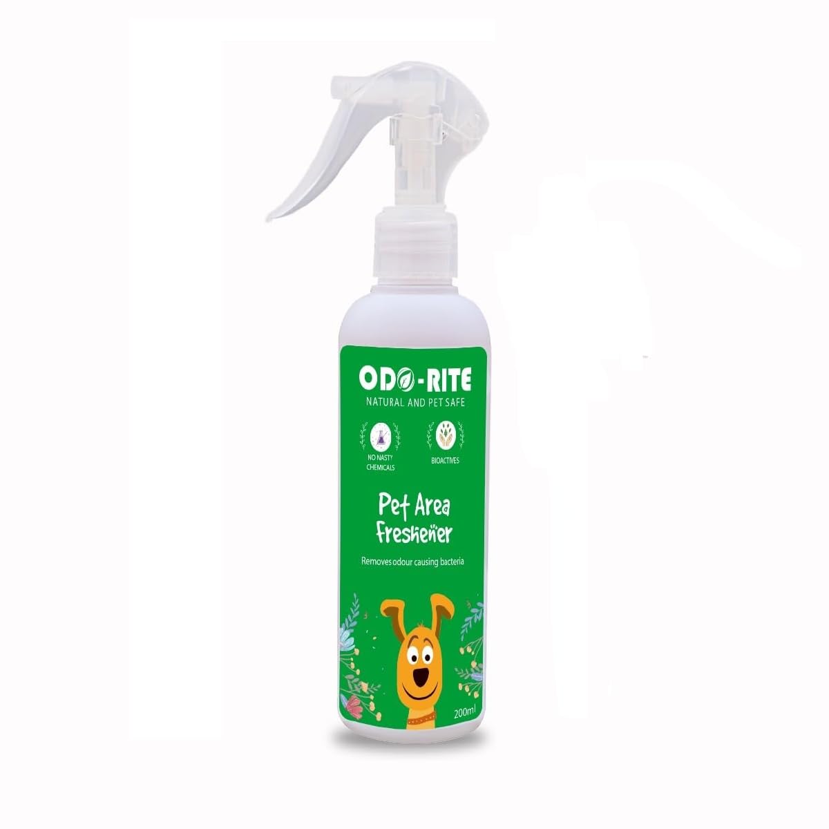 ODO-RITE Pet Area Freshener- 200Ml | Pet Odour Remover | Pet Safe & Child Safe | Bio Technological Based | Skin Safe | Urine Smell Remover | Can Be Used On All Surface, Aerosol