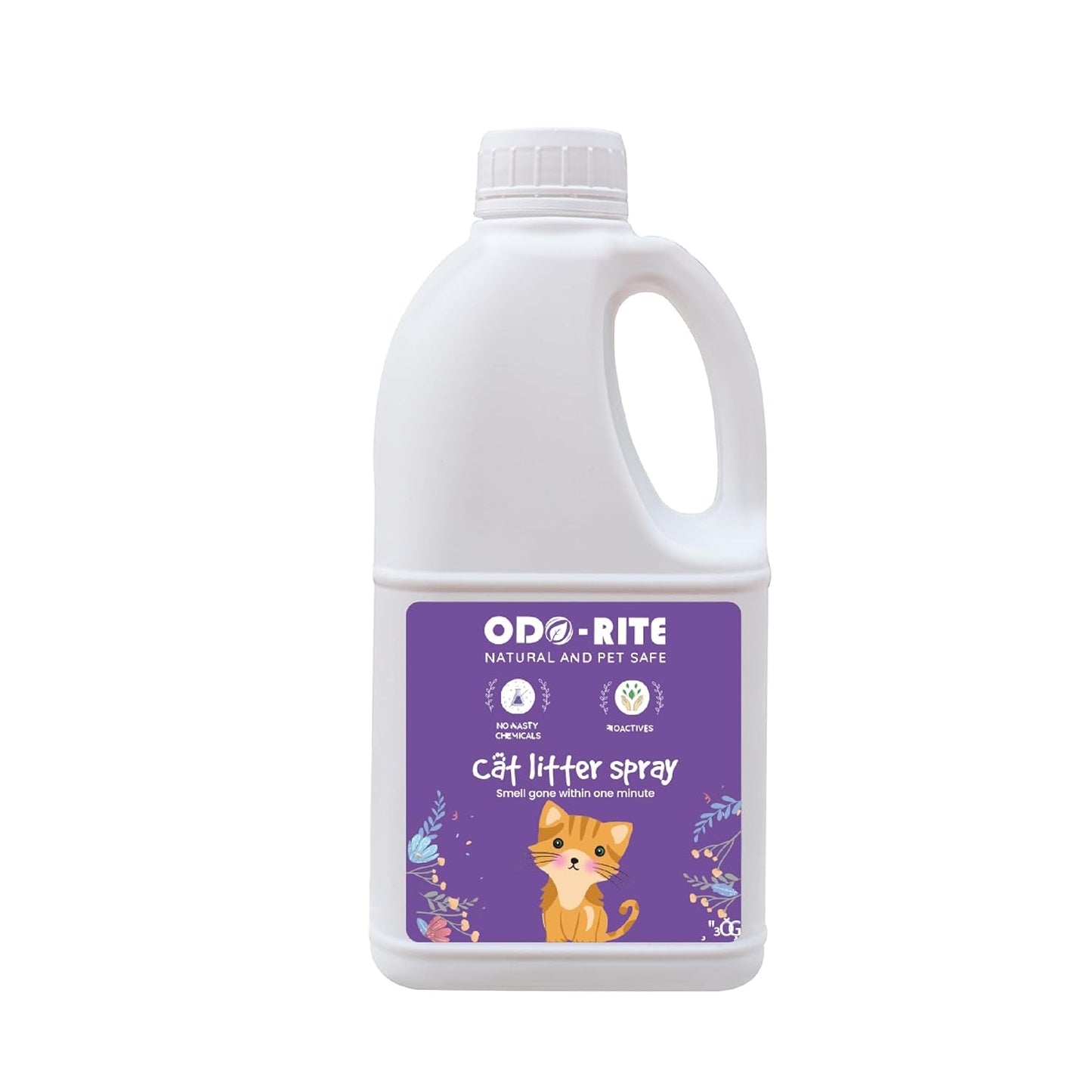 ODO-RITE Cat Litter Spray, Odour Eliminator (175 ml) Removes Smell from Litter Box,Silky Fresh