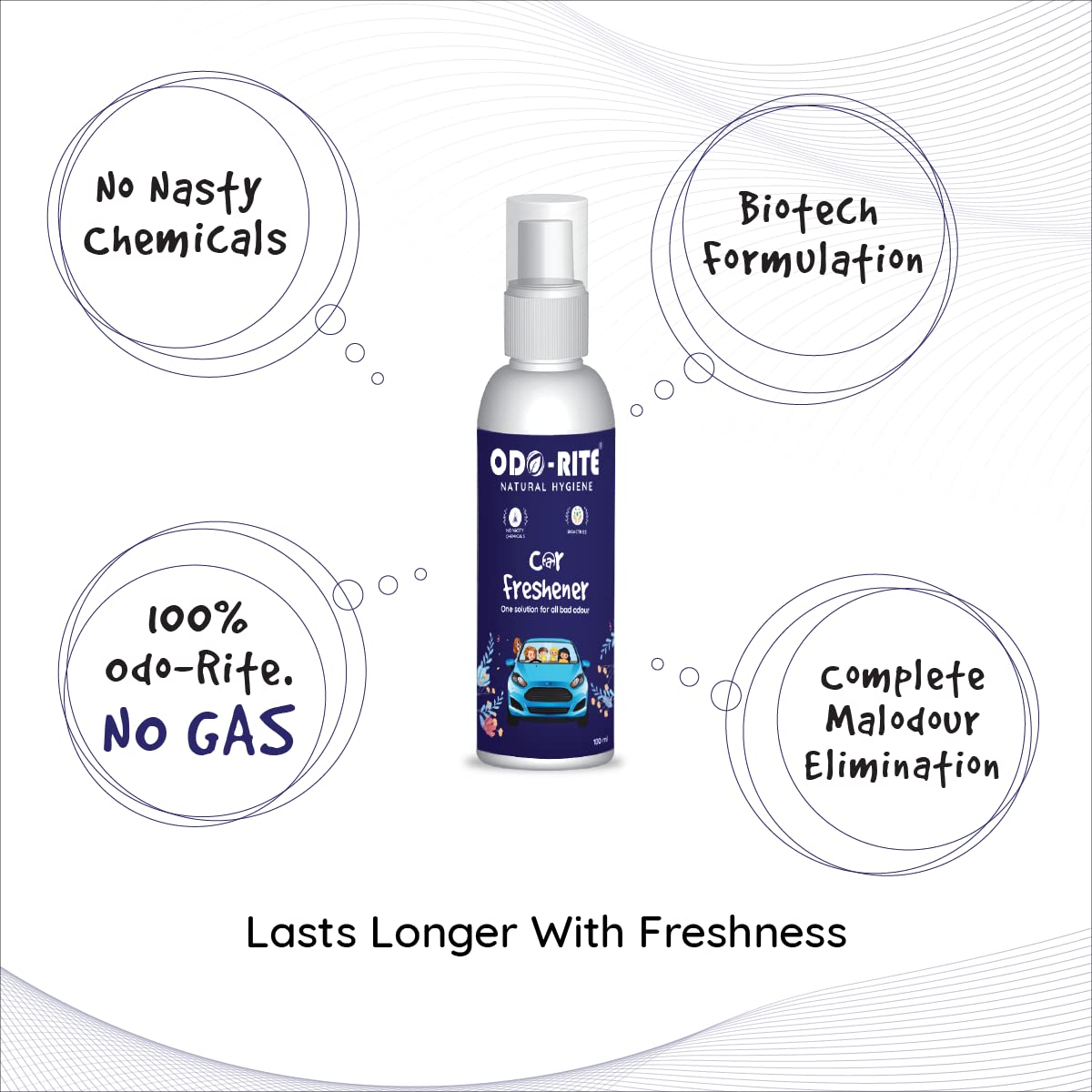 ODO-RITE Natural Car Air Freshener (100 ml)