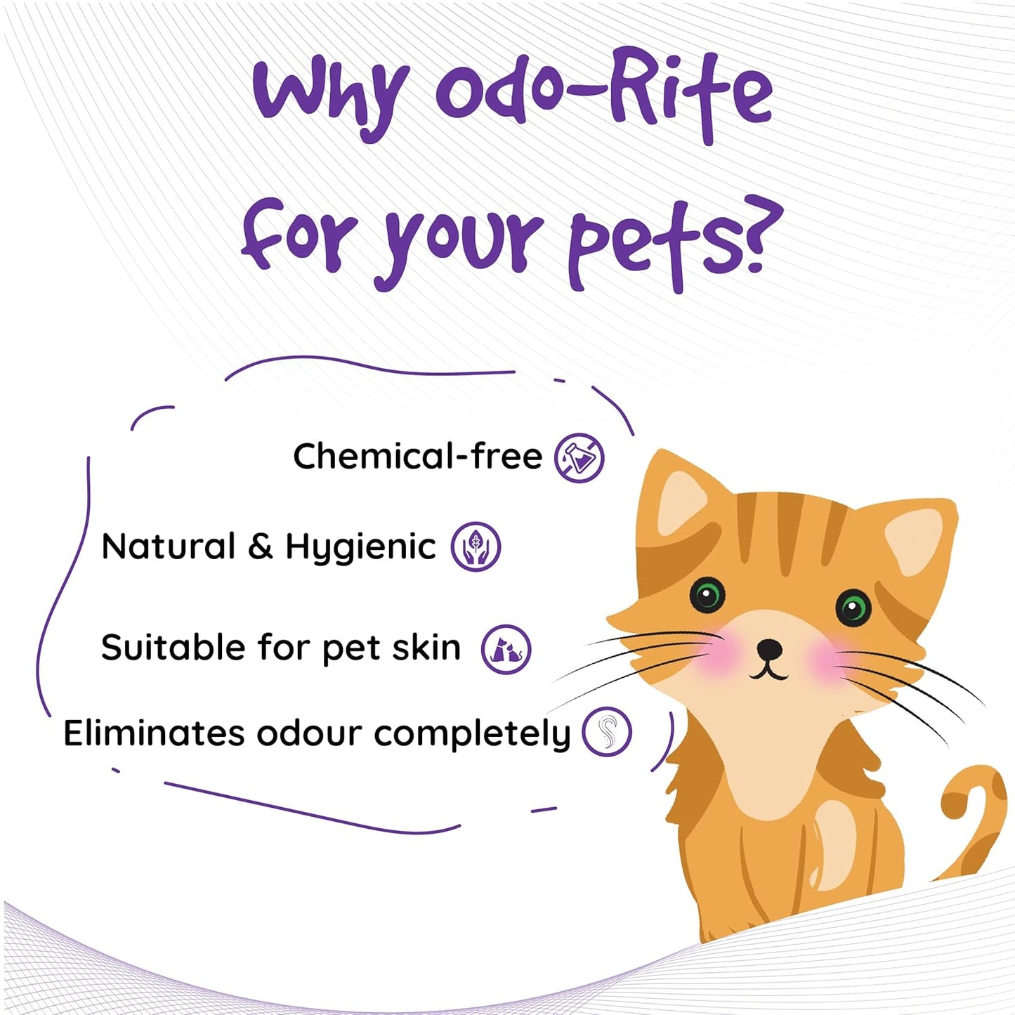 ODO-RITE Cat Litter Spray, Odour Eliminator (175 ml) Removes Smell from Litter Box,Silky Fresh