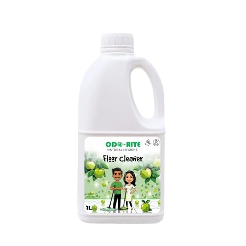 ODO-RITE natural Floor Cleaner -1 Litre | Works on all surfaces | Bio-Technological Based | Chemical Free | Child and Pet Safe Floor Cleaner | Fragrance Green Apple